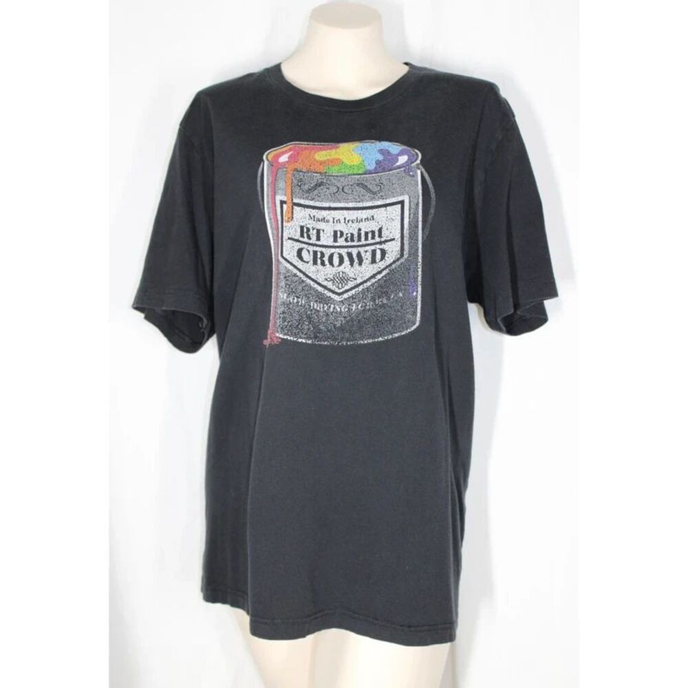 RT Paint Crowd Made In Ireland Charcoal Cotton T-shirt XL